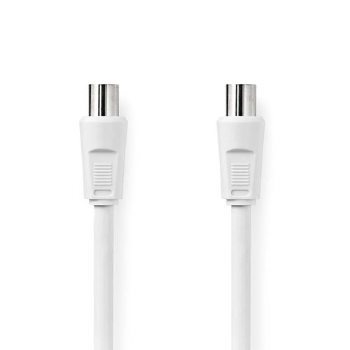 Coax Cable | IEC (Coax) Male | IEC (Coax) Female | Nickel Plated | 90 dB | 75 Ohm | Double Shielded | 5.00 m | Round | PVC | White | Box CSGB40000WT50 5412810289431