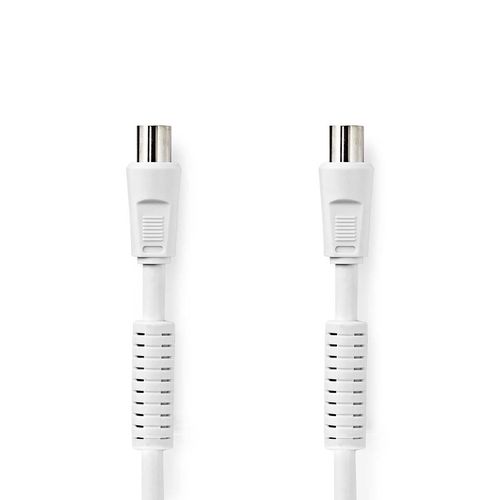 Coax Cable | IEC (Coax) Male | IEC (Coax) Female | Nickel Plated | 120 dB | 75 Ohm | Quad Shielded | 2.00 m | Round | PVC | White | Label CSGL40020WT20 5412810425839