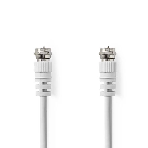 Satellite & Antenna Cable | F Male | F Male | Nickel Plated | 75 Ohm | Double Shielded | 2.00 m | Round | PVC | White | Label CSGL41000WT20 5412810426188