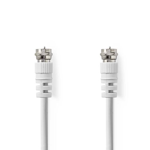 Satellite & Antenna Cable | F Male | F Male | Nickel Plated | 75 Ohm | Double Shielded | 2.00 m | Round | PVC | White | Label CSGL41000WT20 5412810426188