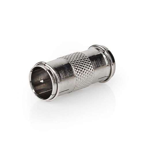 Satellite & Antenna Adapter | F Male Quick | F Male Quick | Nickel Plated | 75 Ohm | Straight | Metal | Silver | 10 pcs | Envelope CSGP41958ME 5412810299188