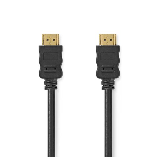 High Speed HDMI™ Cable with Ethernet | HDMI™ Connector | HDMI™ Connector | 4K@60Hz | ARC | 18 Gbps | 0.50 m | Round | PVC | Black | Box CVGB34060BK05 5412810455003