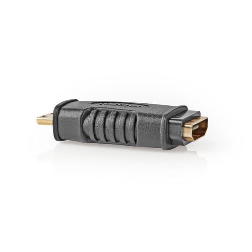 HDMI™ Adapter | HDMI™ Mini Connector | HDMI™ Output | Gold Plated | Straight | ABS | Black | 1 pcs | Blister CVGB34906BK 5412810289950