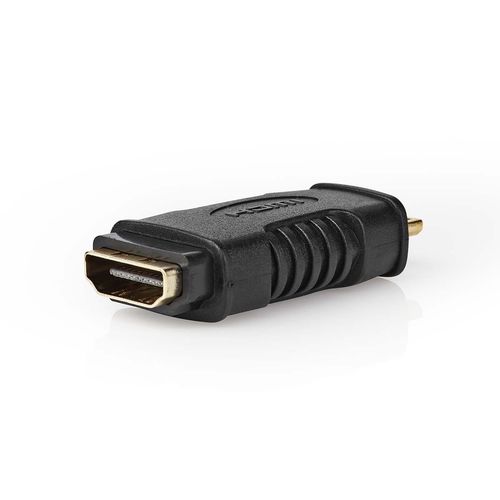 HDMI™ Adapter | HDMI™ Mini Connector | HDMI™ Output | Gold Plated | Straight | ABS | Black | 1 pcs | Blister CVGB34906BK 5412810289950