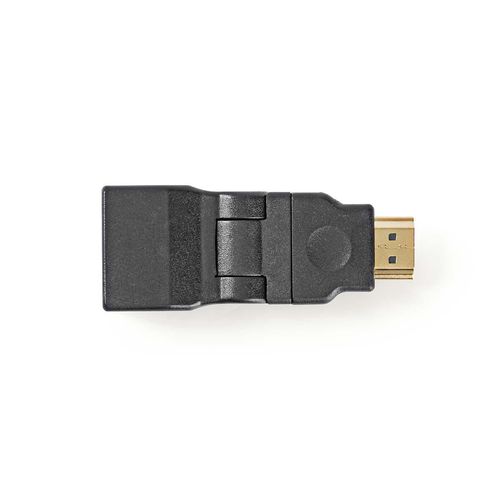 HDMI™ Adapter | HDMI™ Connector | HDMI™ Output | Gold Plated | Swivel | ABS | Black | 1 pcs | Envelope CVGP34905BK 5412810282999