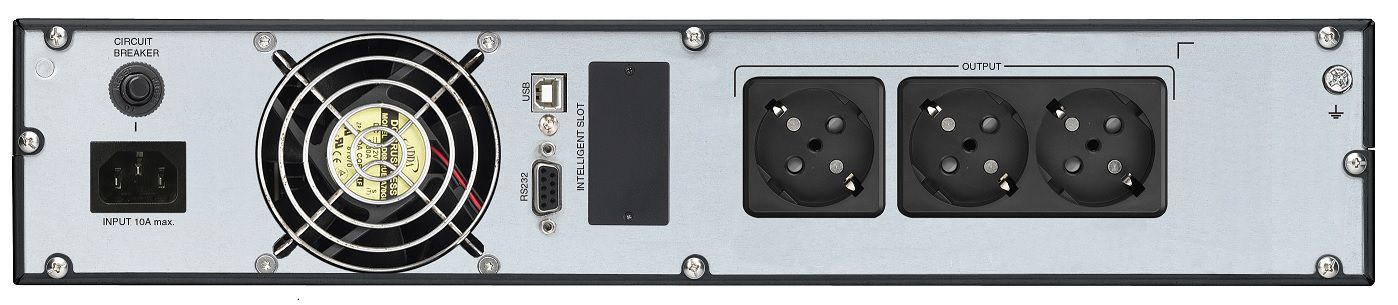 Nepertraukiamo maitinimo šaltinis CHAMP 2000VA 1800W, Online, Rack, FSP PPF18A1401