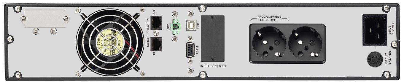 Nepertraukiamo maitinimo šaltinis Custos 9X+ 3000VA 2700W, Online, Rack/Tower, FSP PPF27A2200