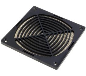 Grotelės ventiliatoriui 120x120mm su filtru plastikinės D-1-2-3