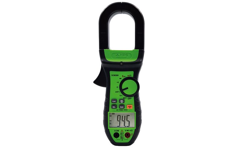 AC Clamp Meter, D40mm, TRMS, NCV, 1000A AC, 750/1000V AC/DC, 20MOm, 6000 LCD,KPS DCM3000 8435394777696