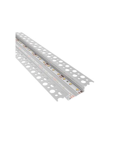 Profilis aliuminis anoduotas LED juostoms, su matiniu dangteliu, priglaistomas, DEOLINE XL 3m DEOLINEXL-OP-3M-S