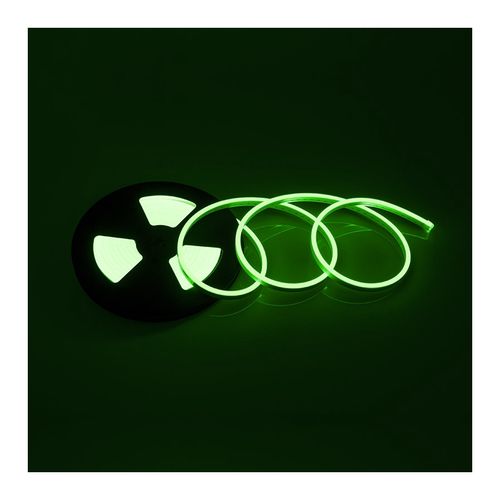 LED juosta NEON FLEX, 5m ritė, 12Vdc, 11W/m, IP65, žalia, karpoma 1cm, Design Light N-6X12-Z-11W-ZI-01