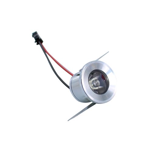 LED downlight 1W Warm White 230Vac silver round housing DL-R31S-1WW