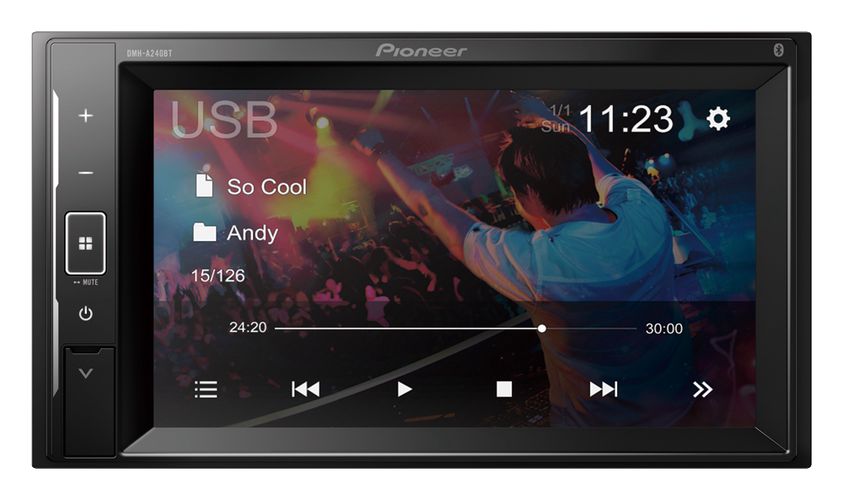 Автомобильный мультимедийный ресивер с сенсорным экраном 6,2" DMH-A240BT Pioneer DMH-A240BT