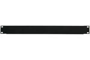 BLANK PANEL, 19" RACK, STEEL, BLACK RPP1
