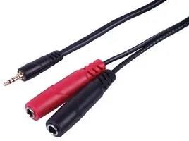 LEAD, 3.5 ST JACK-2X 6.35 MN SCKT, 1.0M PLS00791