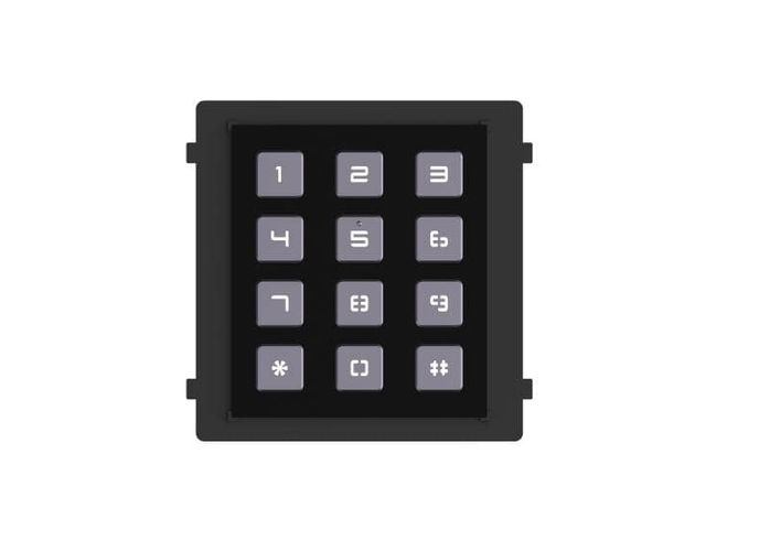 Keyboard Hikvision DS-KD-KP/Black (Black, With illumination, IP65, RS-485) PSKDSKDKPJ