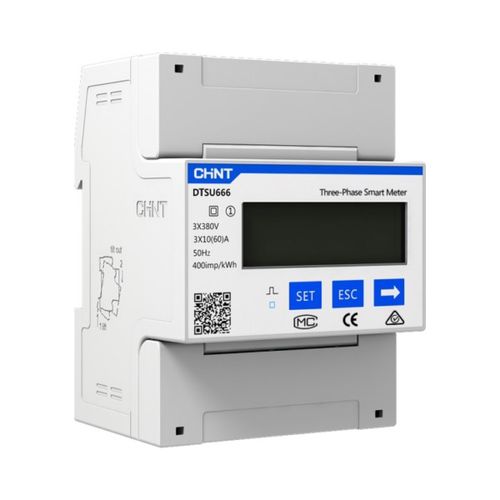 kWh-meter 3Ph+N Modbus 5(80)A MID, CHINT DTSU666 6932103835323