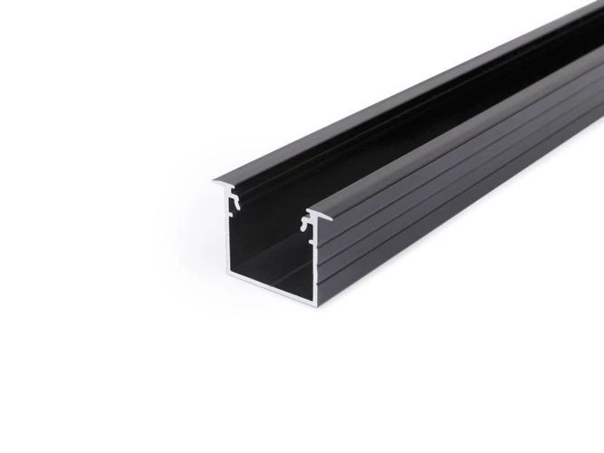 LED Profile LINEA-IN20 EF/U7 2000 black anod. E4020021 5901597237310