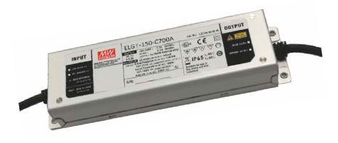 75W constant current LED power supply 700mA 107-214V with PFC, dimming, MEAN WELL ELGT-150-C700B