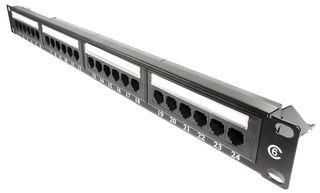 24 PORT, CAT 6, PATCH PANEL PPAN-24-C6-BB