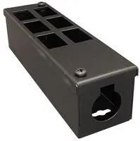 CONDUIT BOX, GOP 6WAY, STEEL, BLACK MGOP6