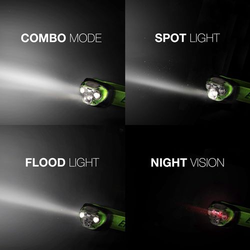 Фонарь налобный, VISION HD+, 350 лм, 3x AAA, +красный, 7 режимов ENERGIZER/HDC323 7638900316384