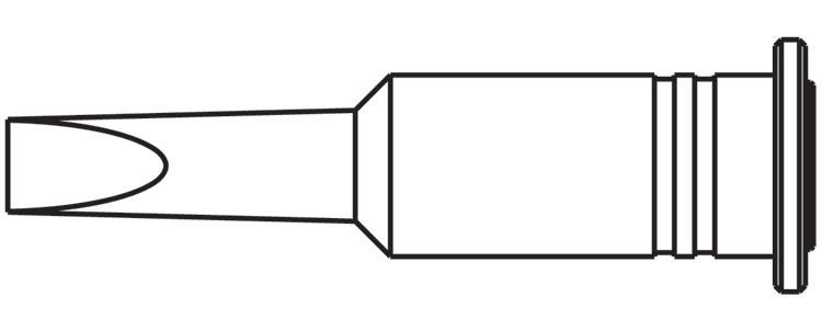 Soldering tip for INDEPENDENT 130 (0G130KN), 4.8mm/1.189in, ERSA ER0G132VN 4003008062618