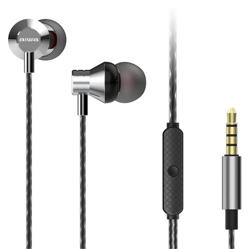 Earphones with Built-in Mic & In-Wire Remote Controller, Silver ESTM-50SL 8435256897180