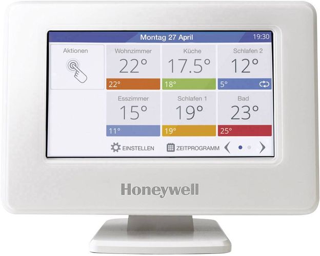 Šildymo sistemos EVOHOME valdymo stotelės komplektas, Wi-Fi, su liečiamu ekranu, Honeywell HONEYWELL-EVOHOME 5025121073547