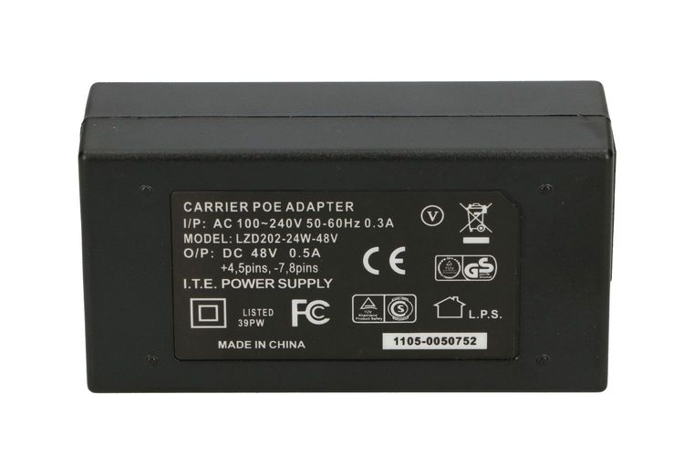 Блок питания PoE 48V 0.5A 24W 2xRJ45 с кабелем переменного тока EX.14176 5903148914176