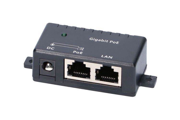 Инжектор PoE 1xRJ45 Gigabit 48V EX.1964 5902560361964