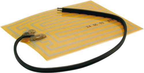 Heater mat;110x77x0.115mm;Electr.connect:250mm wires;12W FG12V/12W