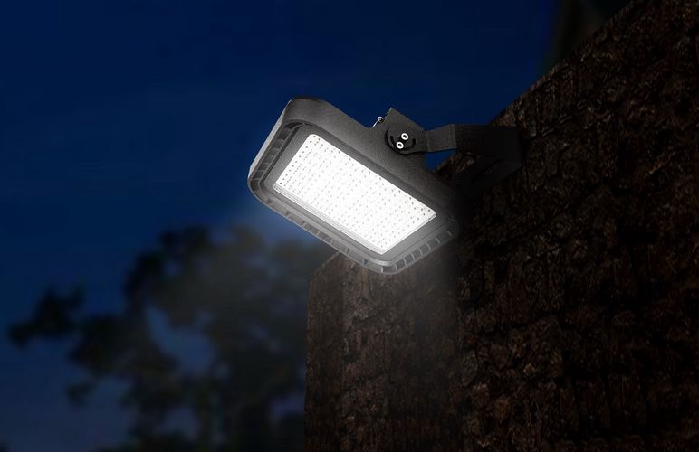 Lauko šviestuvas Beacon, 240W, neutraliai balta 230Vac, 31200lm, IP66, IK07, juodas, pritemdomas 1-10V FK-FD240-110N-HB