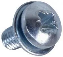 SCREW, W/FLAT WASHER, M3X6, BX100, PK100 M36PRSTPWZ100