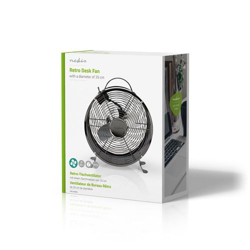 Table Fan 20W ø25cm, Gun Metal Grey FNCL10GM20 5412810321056