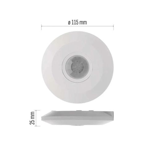 Judesio ir būvio jutiklis PIR, 230Vac, 2000W, 6m, baltas G1150 8592920025147