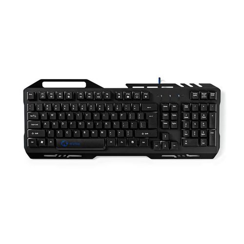 Wired Gaming Keyboard | USB 2.0 | Membrane Keys | LED | US International | US Layout | USB Powered | Power cable length: 1.50 m | Gaming GKBD200BKUS 5412810270606