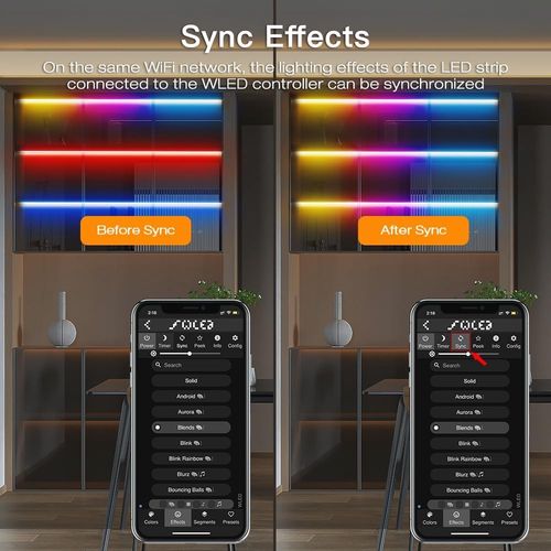 Skaitmeninių LED juostų valdiklis, 5-24Vdc, 15A, 800pix, su mikrofonu, WLED ESP32 Wi-Fi GL-C-015WL-M 6978699220006