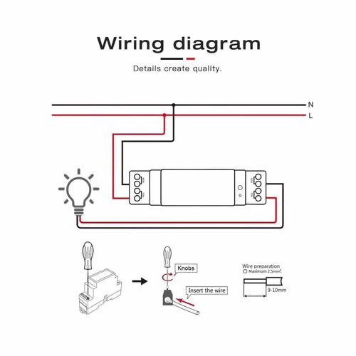 Išmani relė DIN bėgeliui, ZigBee, 230Vac, su energijos matavimu GL-DR-001Z 6978699220112