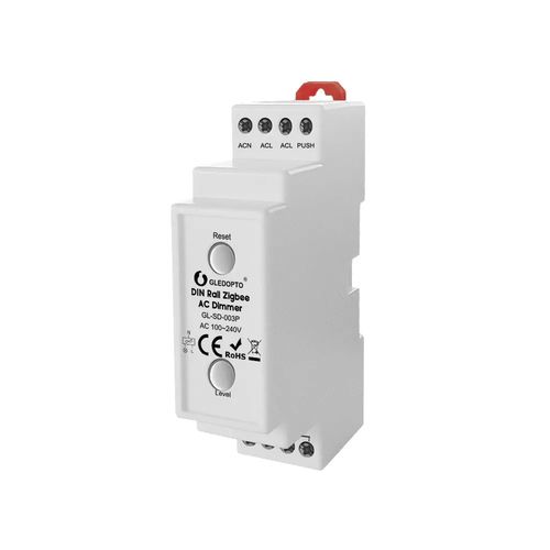 Šviesos valdiklis TRIAC, DIN bėgeliui, 230Vac, 200W, ZigBee, MQTT GL-SD-003P 6978699220082