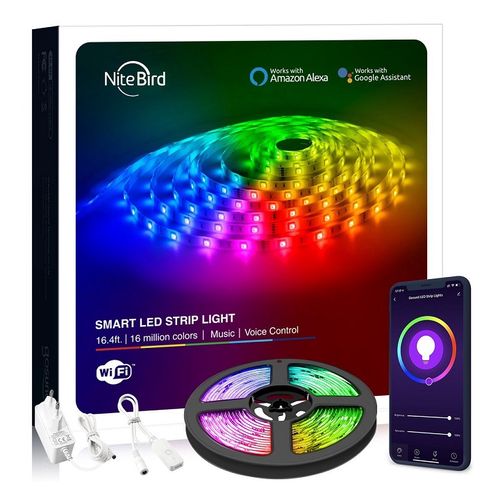 Комплект LED ленты с контроллером Wi-Fi и блоком питания, RGB, 10м, 24Вт, TUYA / Smart Life, Gosund GOSUND-SL3 6972391281686; 6972391282324