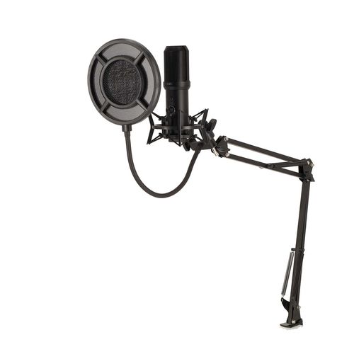 Streaming & Gaming Microphone | Used for: Desktop / Notebook | USB Type-A | On/Off switch | POP Filter GSMIC410BK