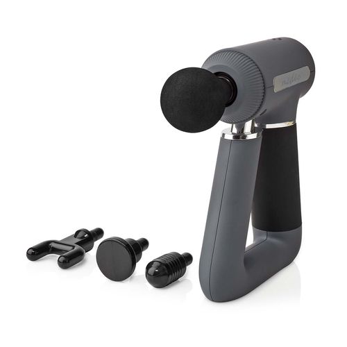 Sports Massage Gun | Battery Powered | N/A | Rechargeable | 6 Massage Modes | USB Cable | Grey HCMSG300 5412810407637
