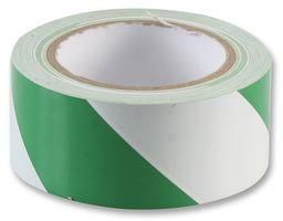 TAPE HAZARD/AISLE MARKING GN/WHT 33M SH5012G/W