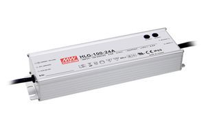 High efficiency LED power supply 36V 2.65A with PFC, adjusted, MEAN WELL HLG-100H-36A