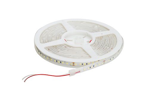 LED juosta 24V 9.6W/m hermetiška IP67, D formos, šaltai balta 6500K 115lm/W PLUS AKTO HM-2835-120-WHDm24