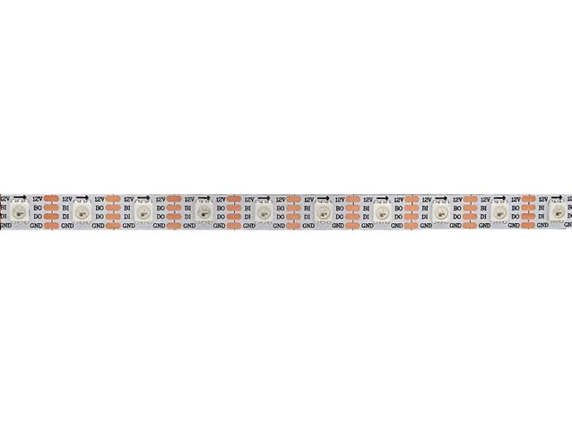 LED juosta 12V 14.4W/m WS2815 60 LED/m RGB IC skaitmeninė nehermetinė IP20 HM-60-RGB-WS2815