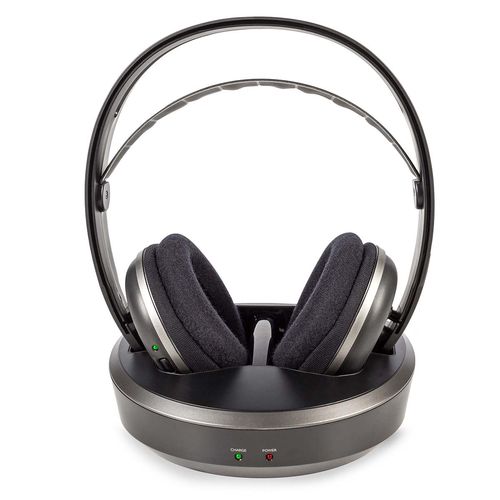 Wireless TV Headphones | RF / 868 MHz | Over-Ear | Maximum battery play time: 11 hrs | 100 m | Digital Audio | Charging dock | Black / Silver HPRF210BK 5412810266470