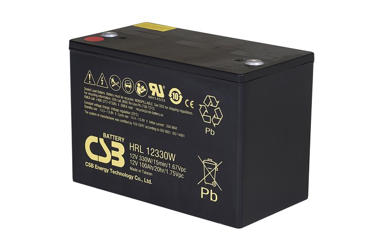 Аккумулятор 12В 100Ач 330Вт Pb CSB CSB-HRL12330W