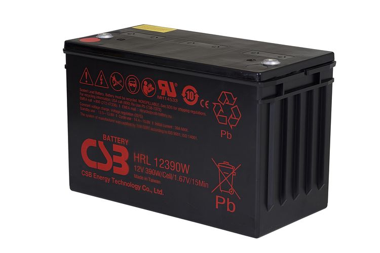 Akumuliatorius 12V 100Ah 390W Pb CSB CSB-HRL12390W